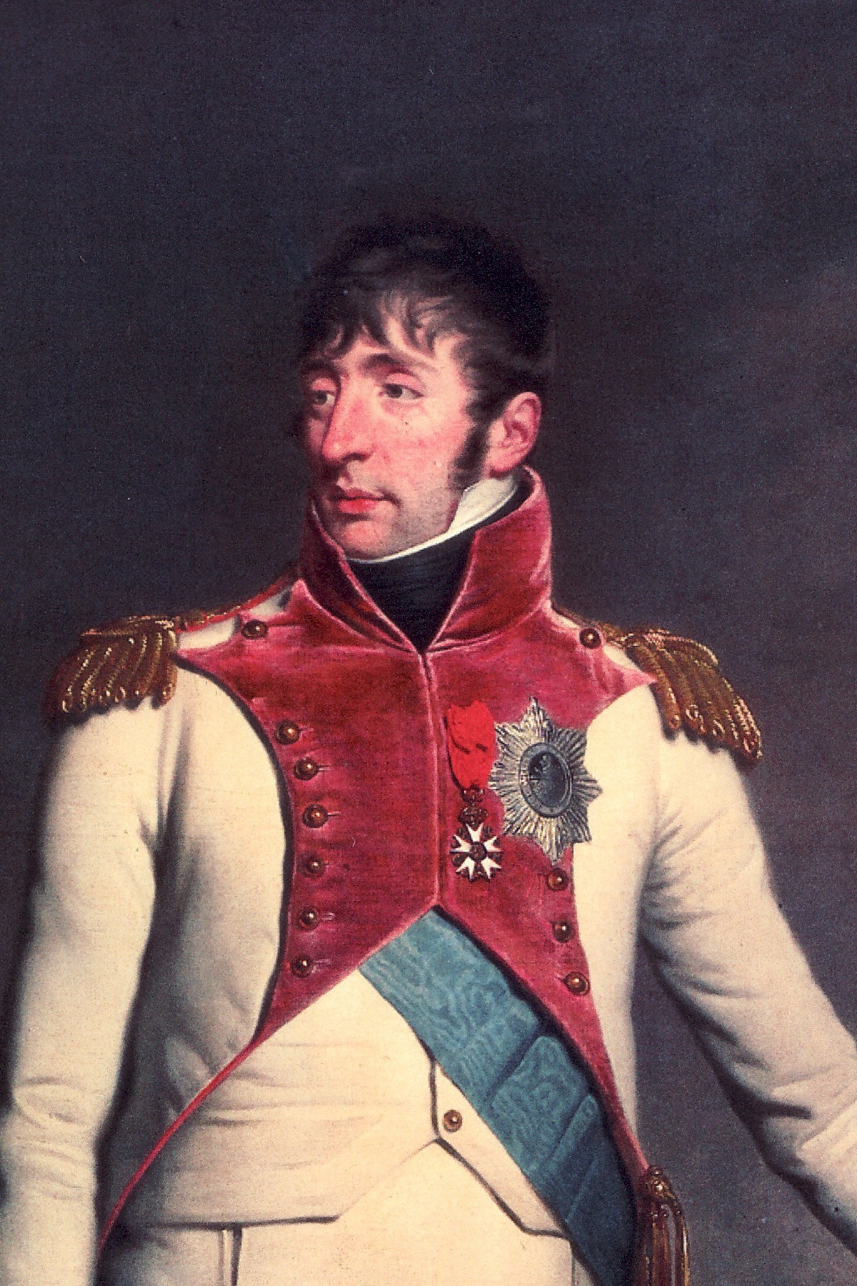 1809 Lodewijk Napoleon door Charles Howard Hodges kleur detail