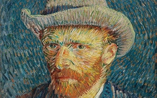 Portret Vv Gogh detail