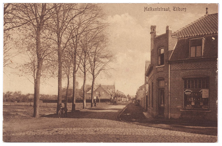 Kruispunt van Heikant Lijnsheike en Moleneind foto ca 1915 collectie Regionaal Archief Tilburg