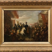 2018 05 schilderij intocht Willem II burgemeesterskamer